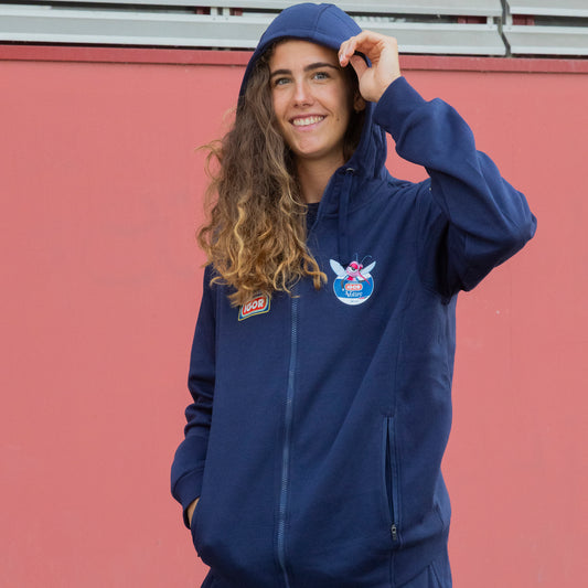 Felpa Zip con cappuccio